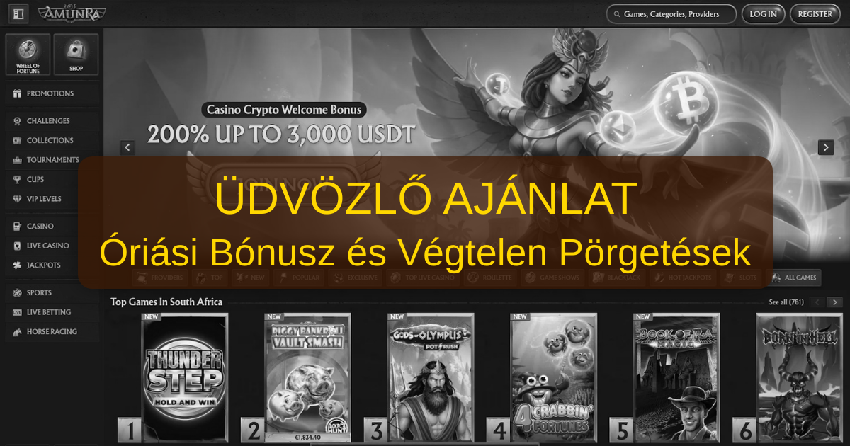 Amunra Casino welcome bonus